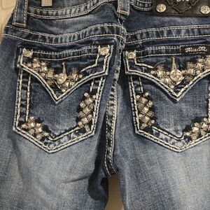 Miss Me Women's Skinny Jeans - Dark Blue